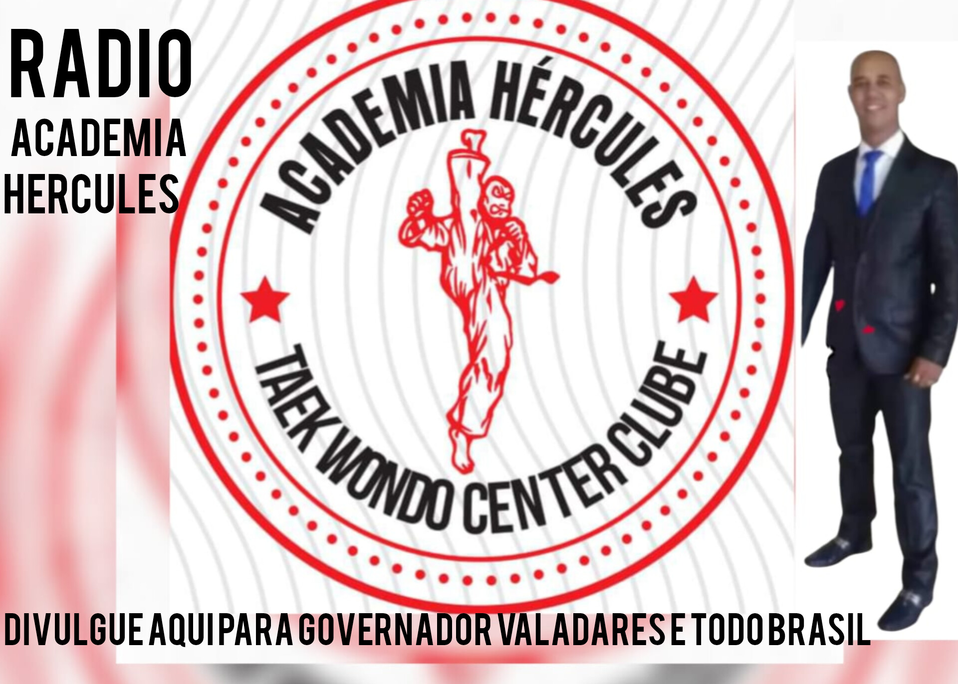 Publicidade RADIO ACADEMIA HERCULES ,GOVERNADOR VALADARES,BRASIL,  INTERNACIONAL ACESSA DE QUALQUER PARTE DO MUNDO