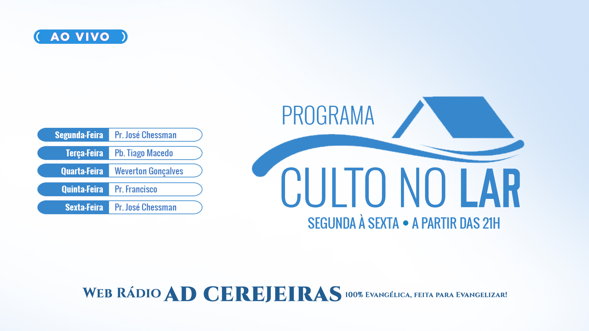 Slider culto no lar