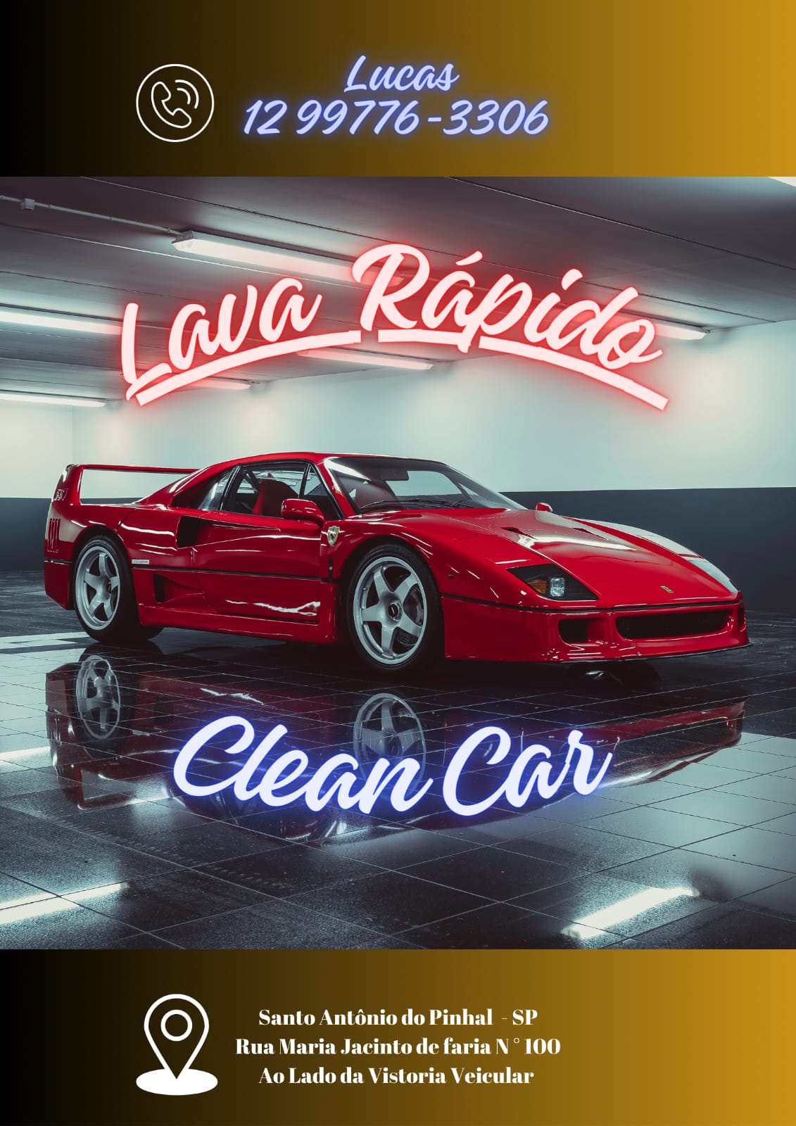 Publicidade Lava Rápido Clean Car