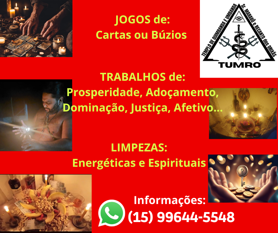 Publicidade JOGO E TRABALHOS ESPIRITUAIS