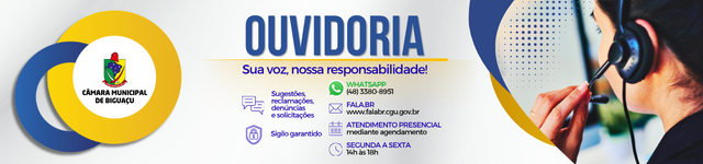 Publicidade Câmara de Vereadores de Biguaçu 