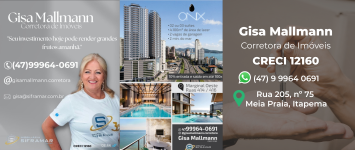 Slider Gisa Mallmann Corretora de imóveis em Itapema