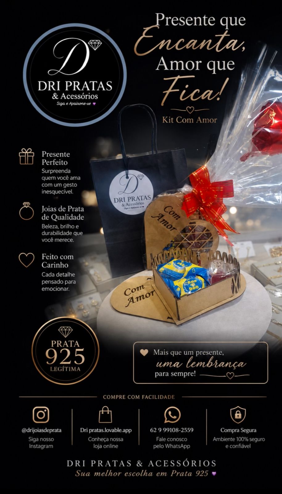 Publicidade PRESENTEIE DRI PRATAS