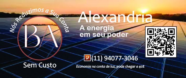 Publicidade ALEXANDRIA ENERGIA
