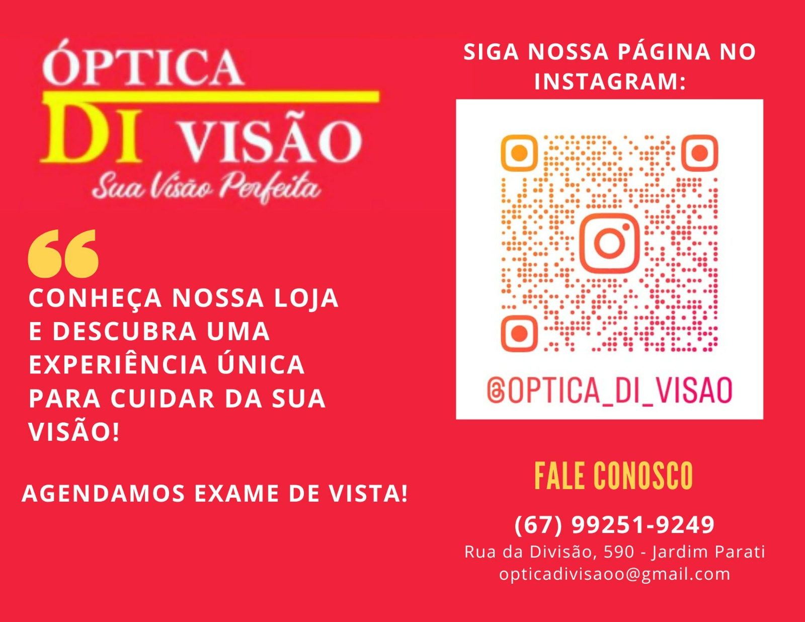 Publicidade Optica Di Visão