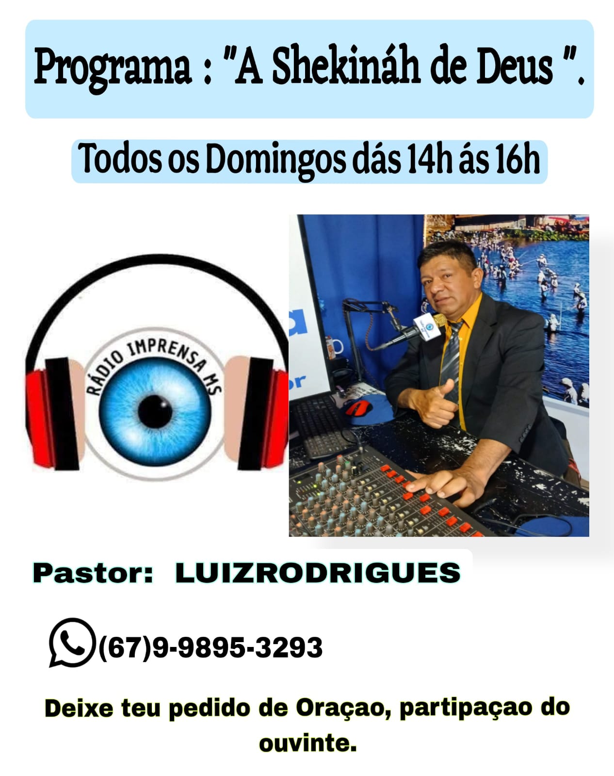 Publicidade Programa Shekiná de Deus
