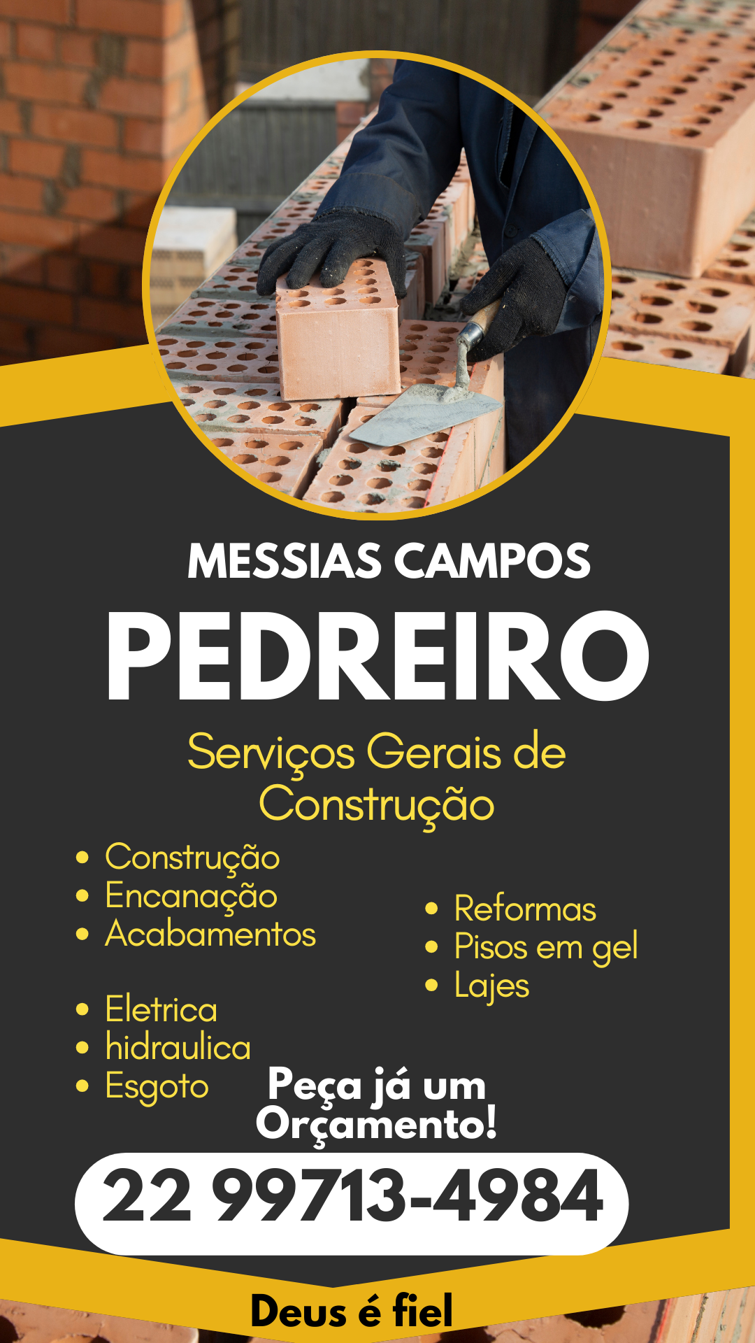 Publicidade Pedreiro