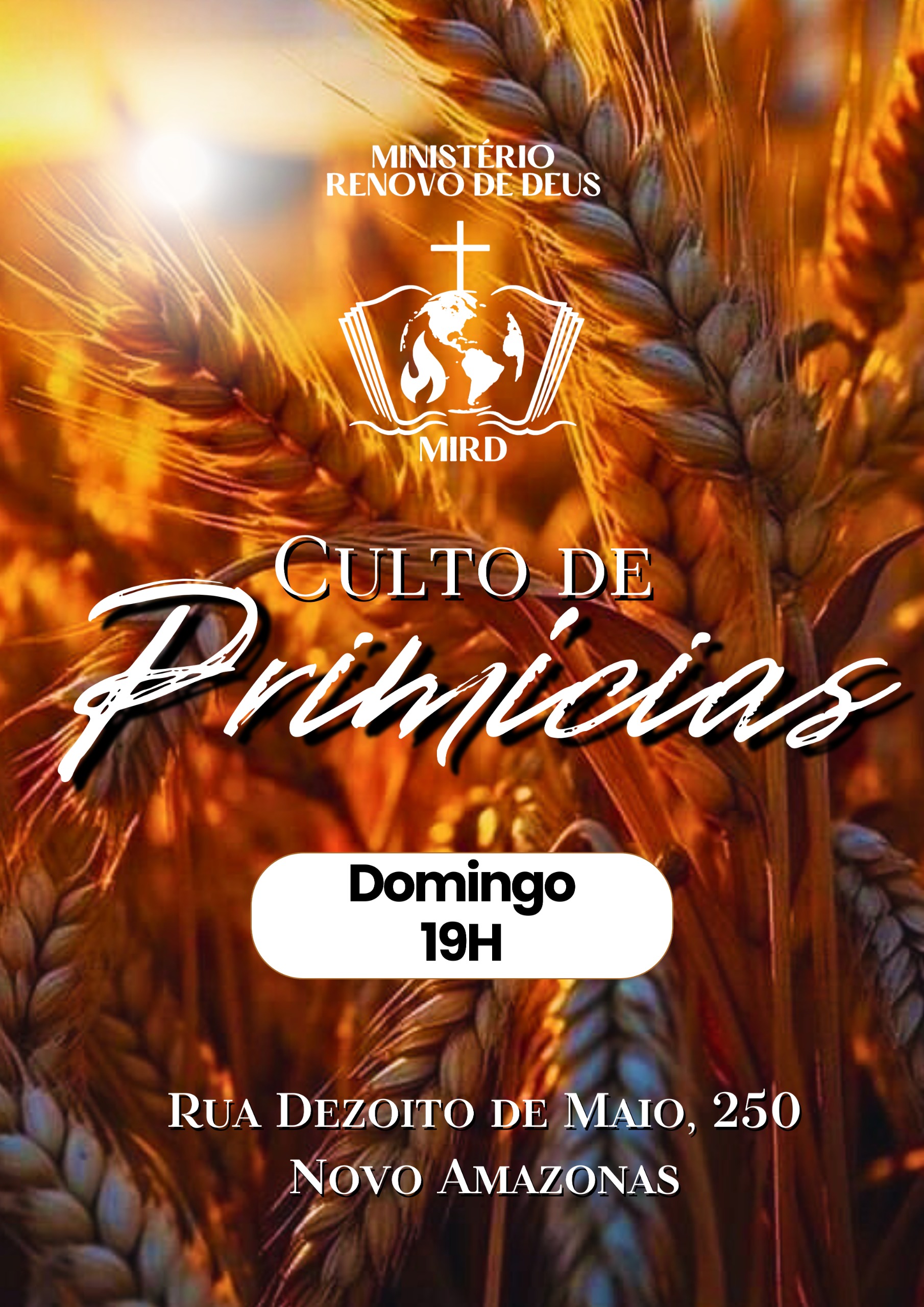 Publicidade Culto de Primícias