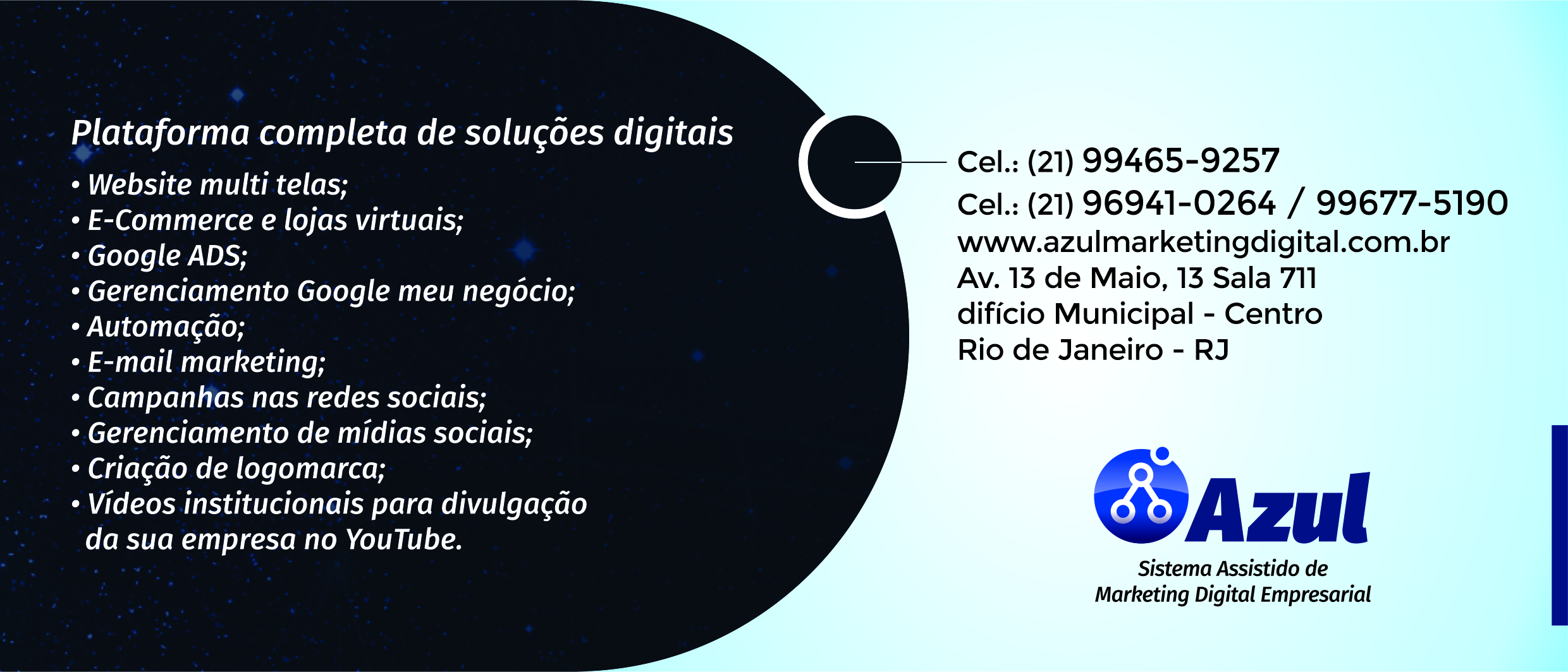 Publicidade Azul Marketing Digital