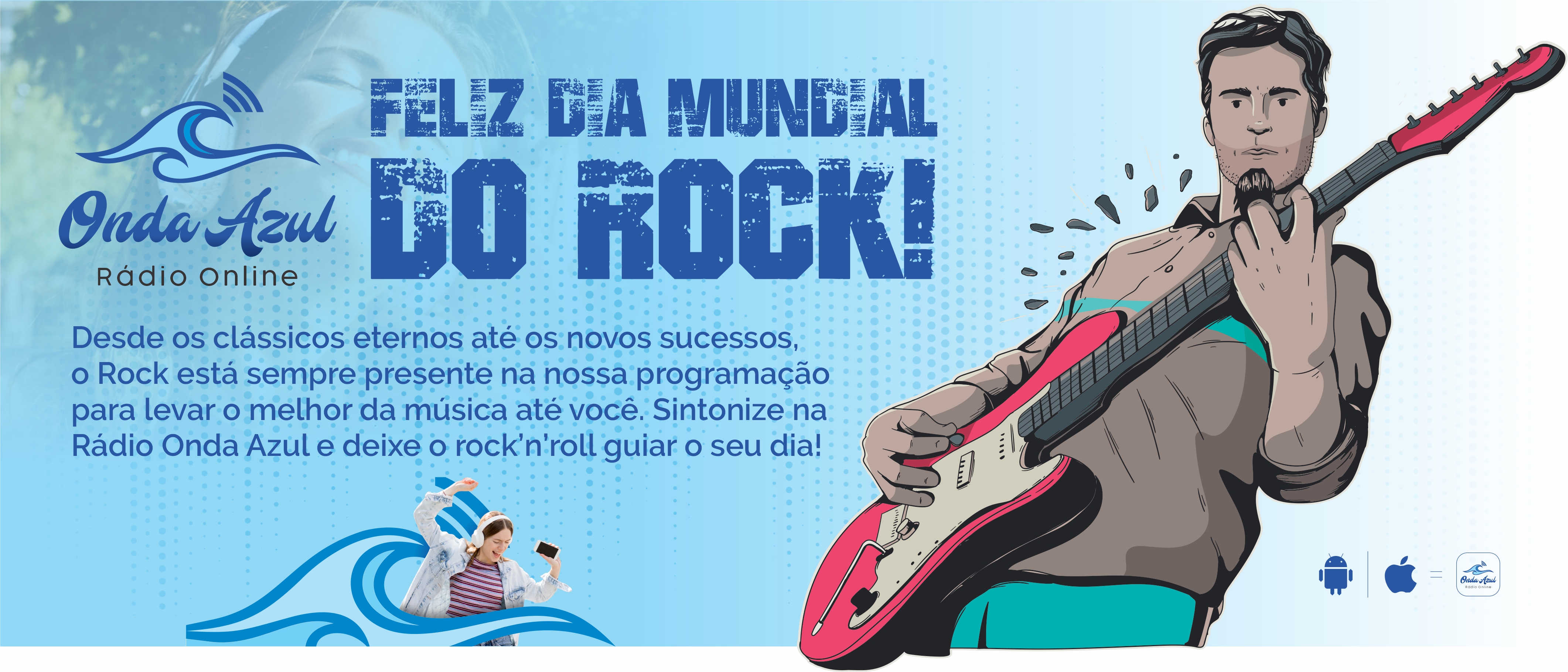 Publicidade Feliz Dia Mundial do Rock