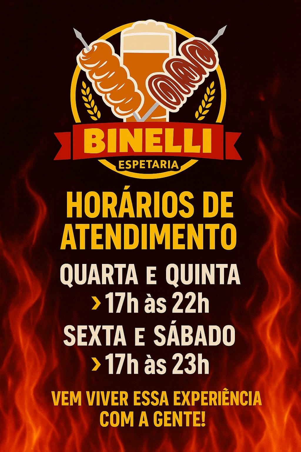 Publicidade BInelli espetinho
