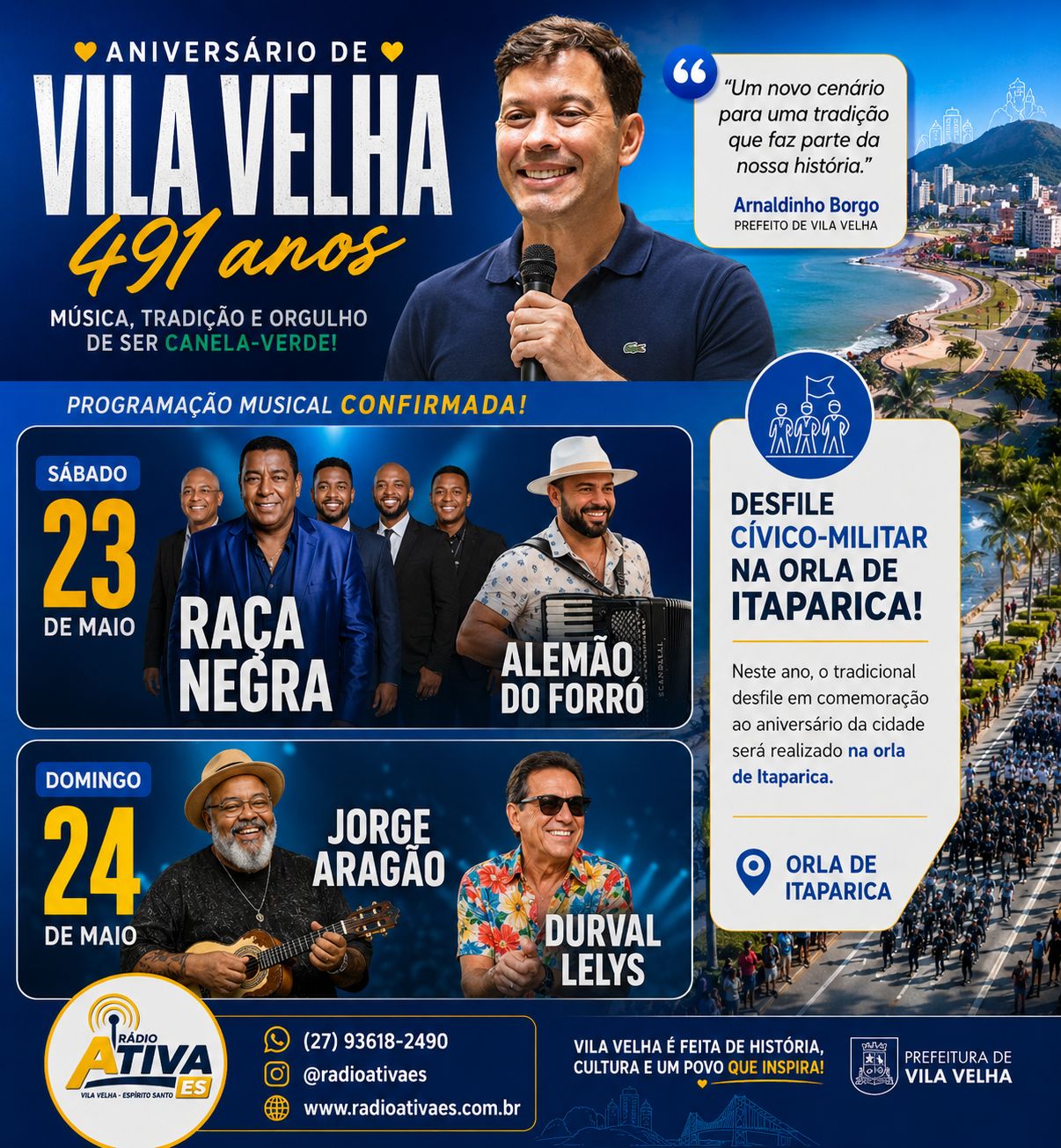 Publicidade Aniversário de Vila Velha