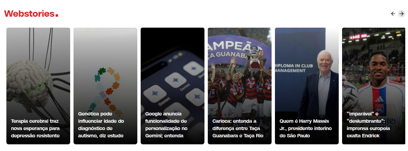 Slider web stories