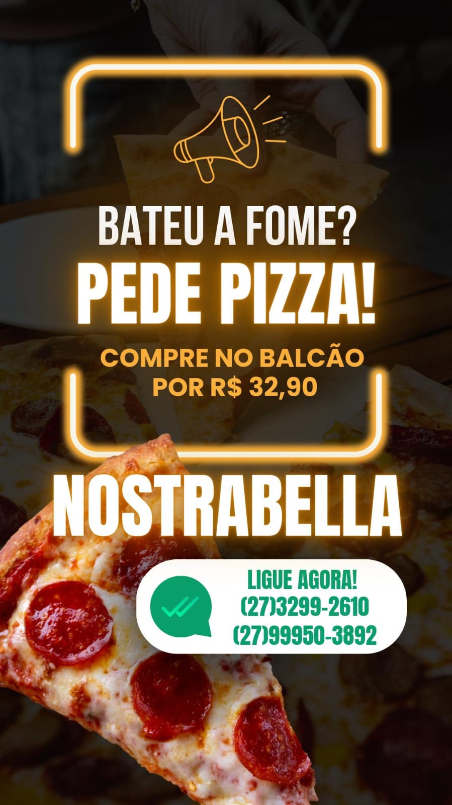 Publicidade nostra bella pizzaria