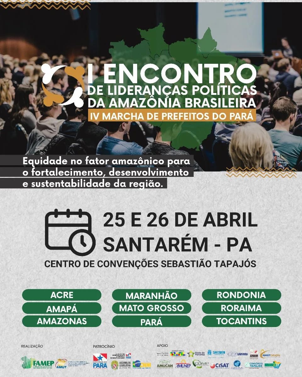 Publicidade 1º Encontro de Lideranças Políticas da Amazônia Brasileira