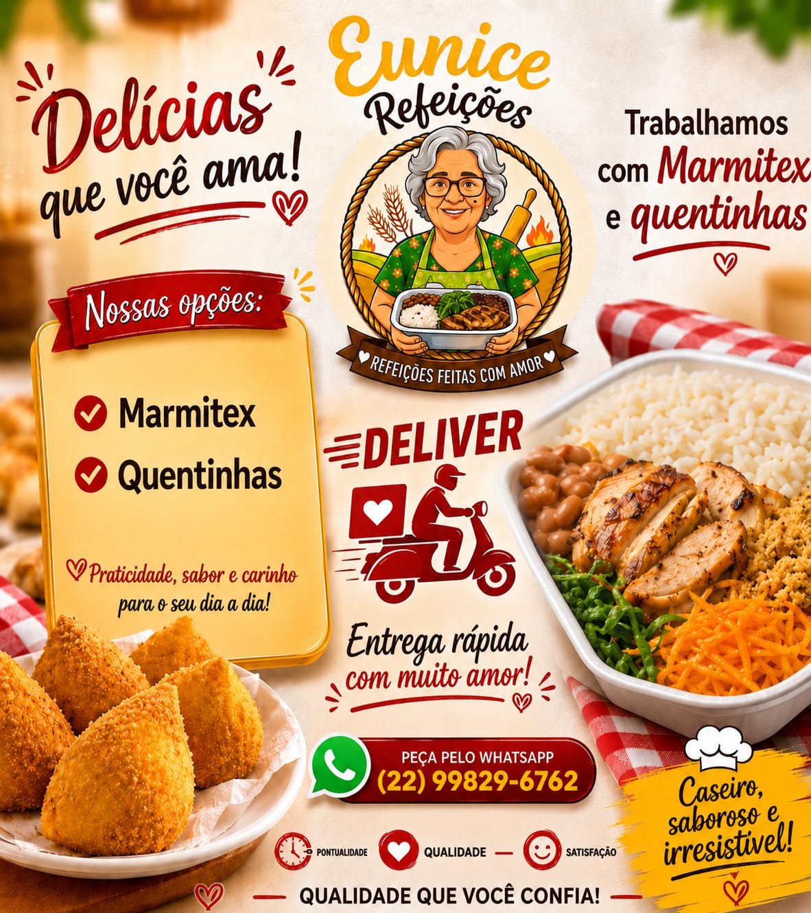 Publicidade CARTAZ EUNICE REFEIÇÕES