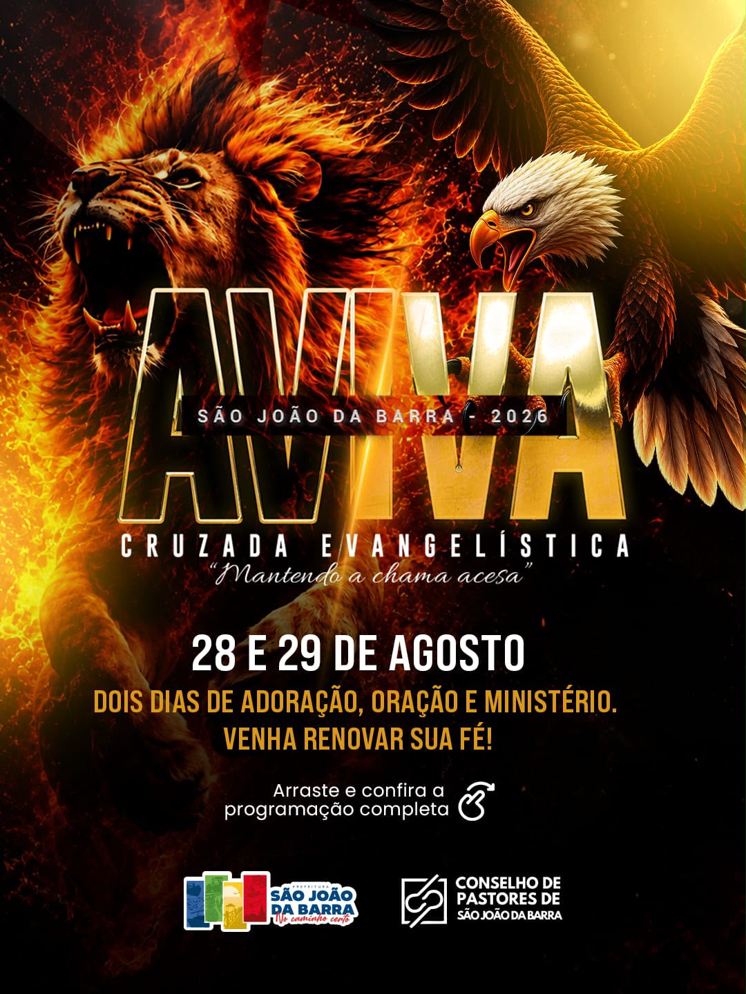 Publicidade CARTAZ OFICIAL CRUZADA  AVIVA  SJB 2026
