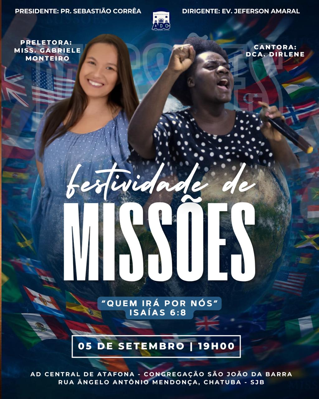 Publicidade CARTAZ MISSÕES AD CENTRAL SJB