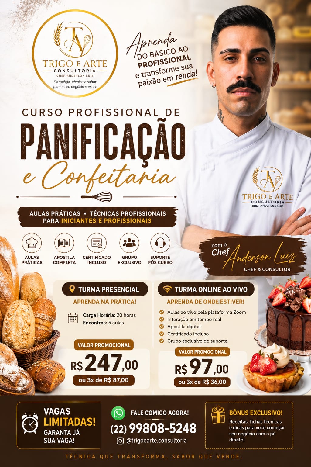 Publicidade CARTAZ TRIGO E ARTE ANDERSON