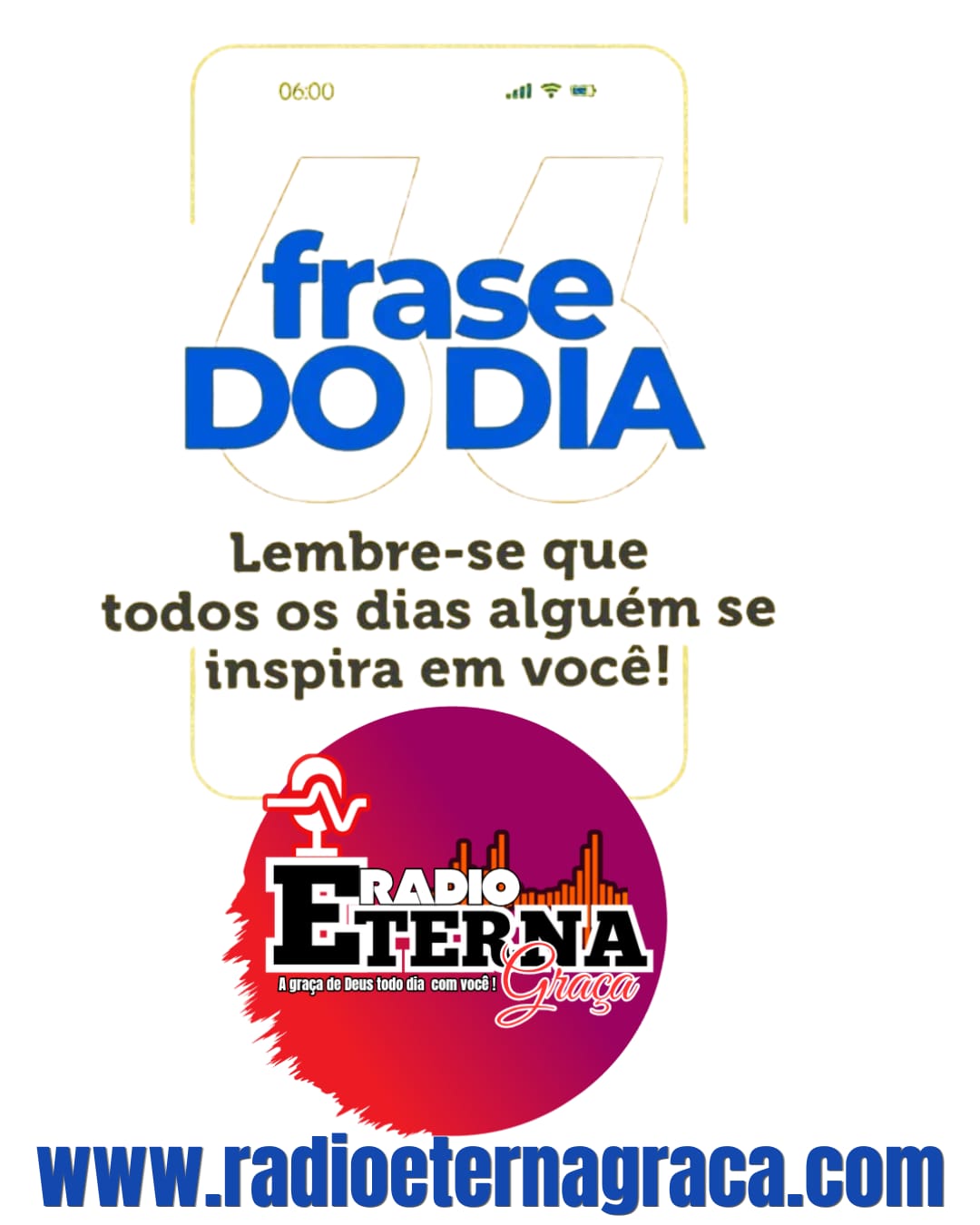 Publicidade CARTAZ FRASE DO DIA
