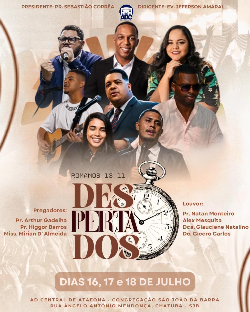 Publicidade CARTAZ CONFE DESPERTADOS AD CENTRAL SJB