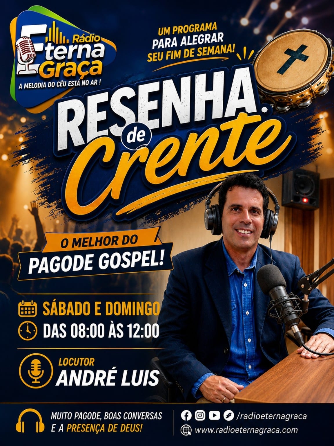 Publicidade CARTAZ PROGRAMA RESENHA DE CRENTE