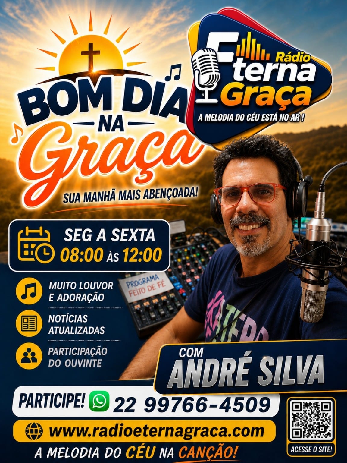 Publicidade CARTAZ PROGRAMA BOM DIA NA GRAÇA