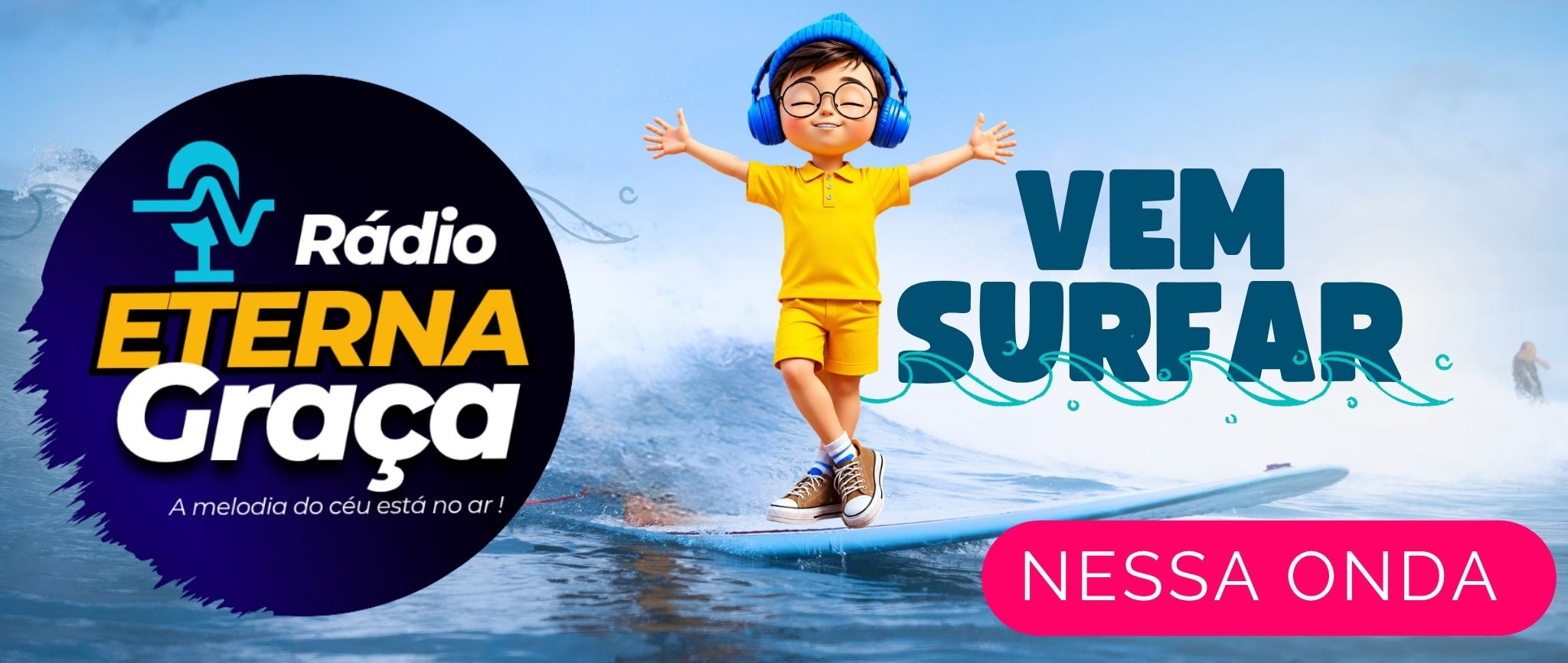 Slider CARTAZ ISLAIDE VEM SURFAR ESSA ONDA  01