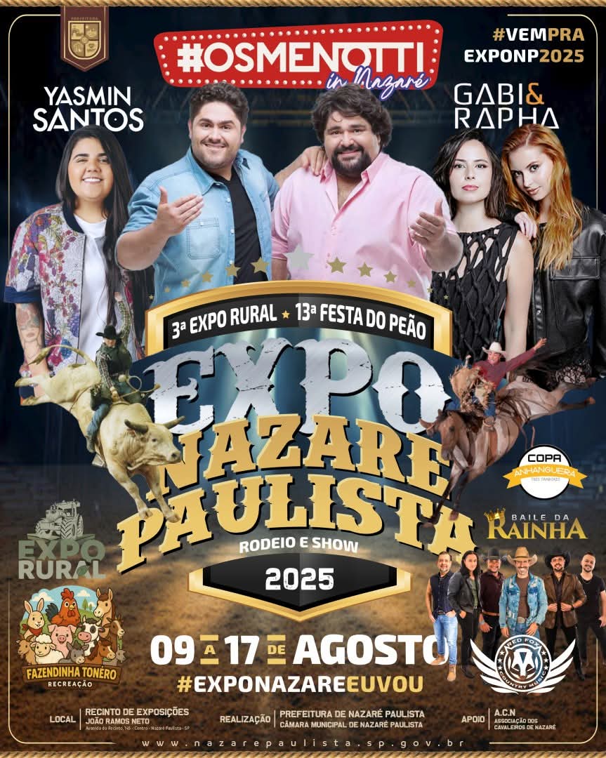 Publicidade EXPO NAZARÉ PAULISTA 2025