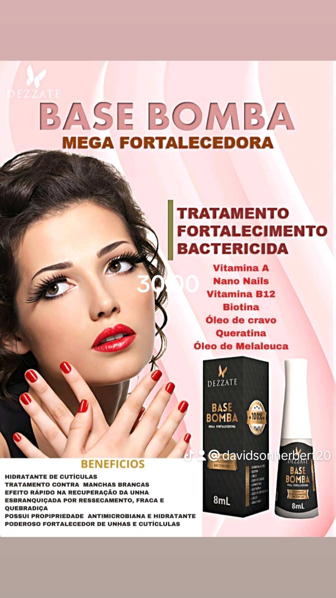 Publicidade Dezzate produtos capilar perfumaria fina