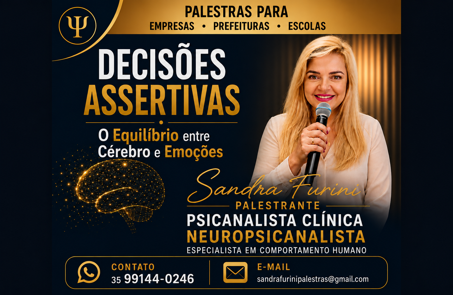 Publicidade Sabdra Furini Psicanalissta
