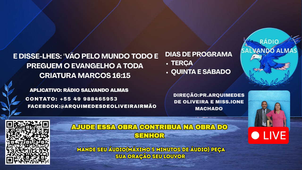 Rádio Salvando Almas 24horas No Ar