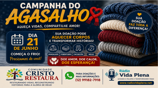 Slider Campanha do Agasalho 