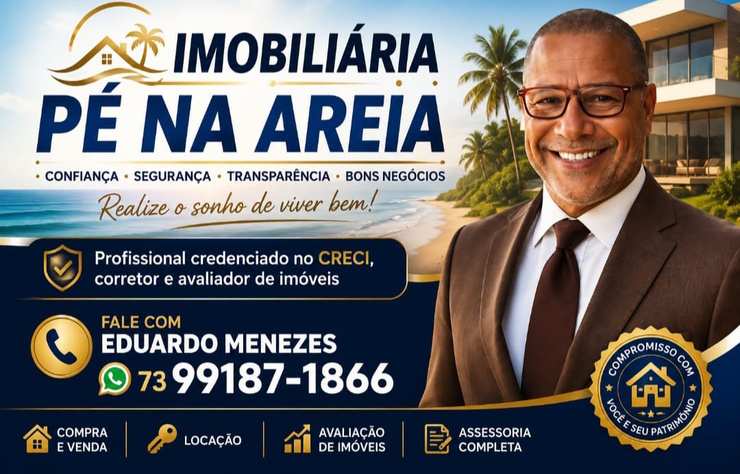 Publicidade IMOBILÁRIA PÉ NA  AREIA