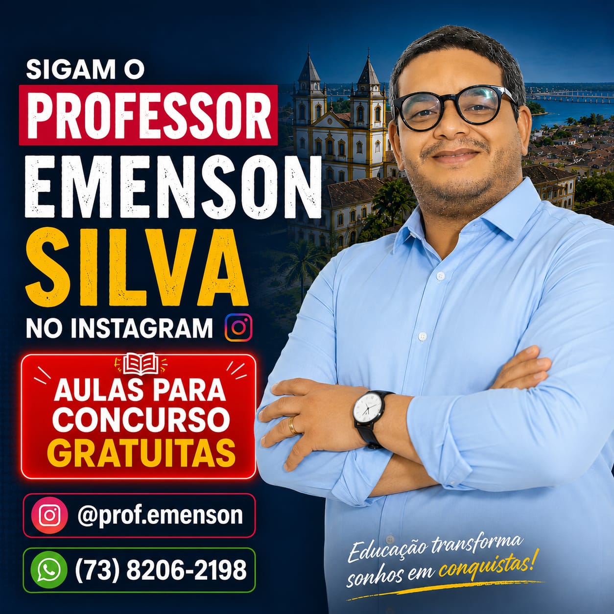 Publicidade SIGAM O PROFESSOR EMENSON SILVA