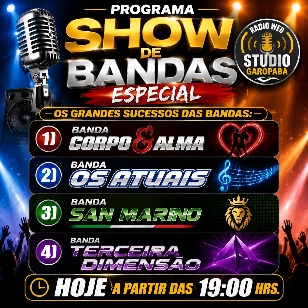 Publicidade show de bandass