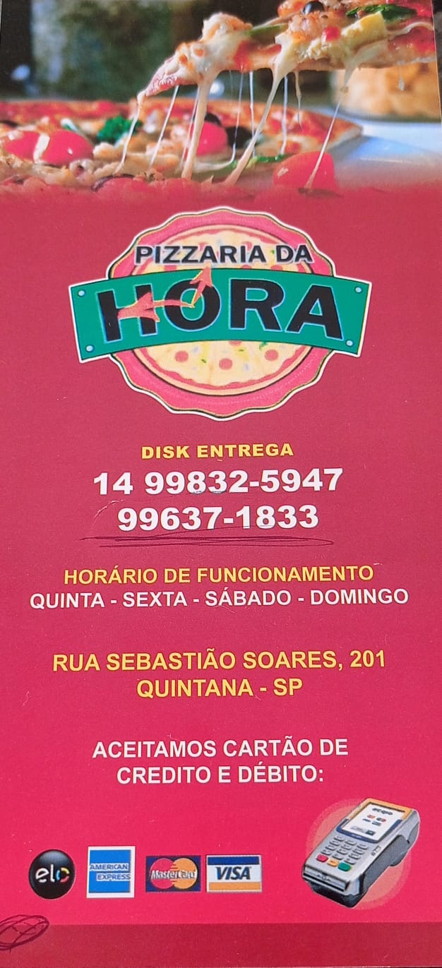 Publicidade Pizzaria da Hora 