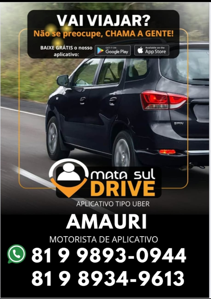 Publicidade Amauri Motorista de APP - Palmares PE e região