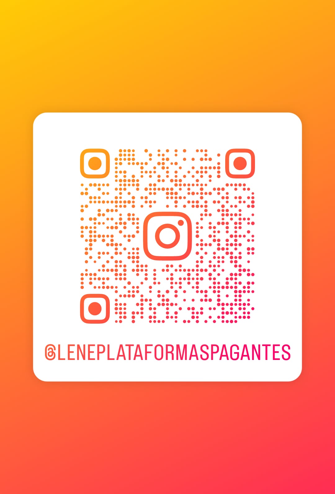 Publicidade INSTAGRAM LENE PLATAFORMAS PAGANTES