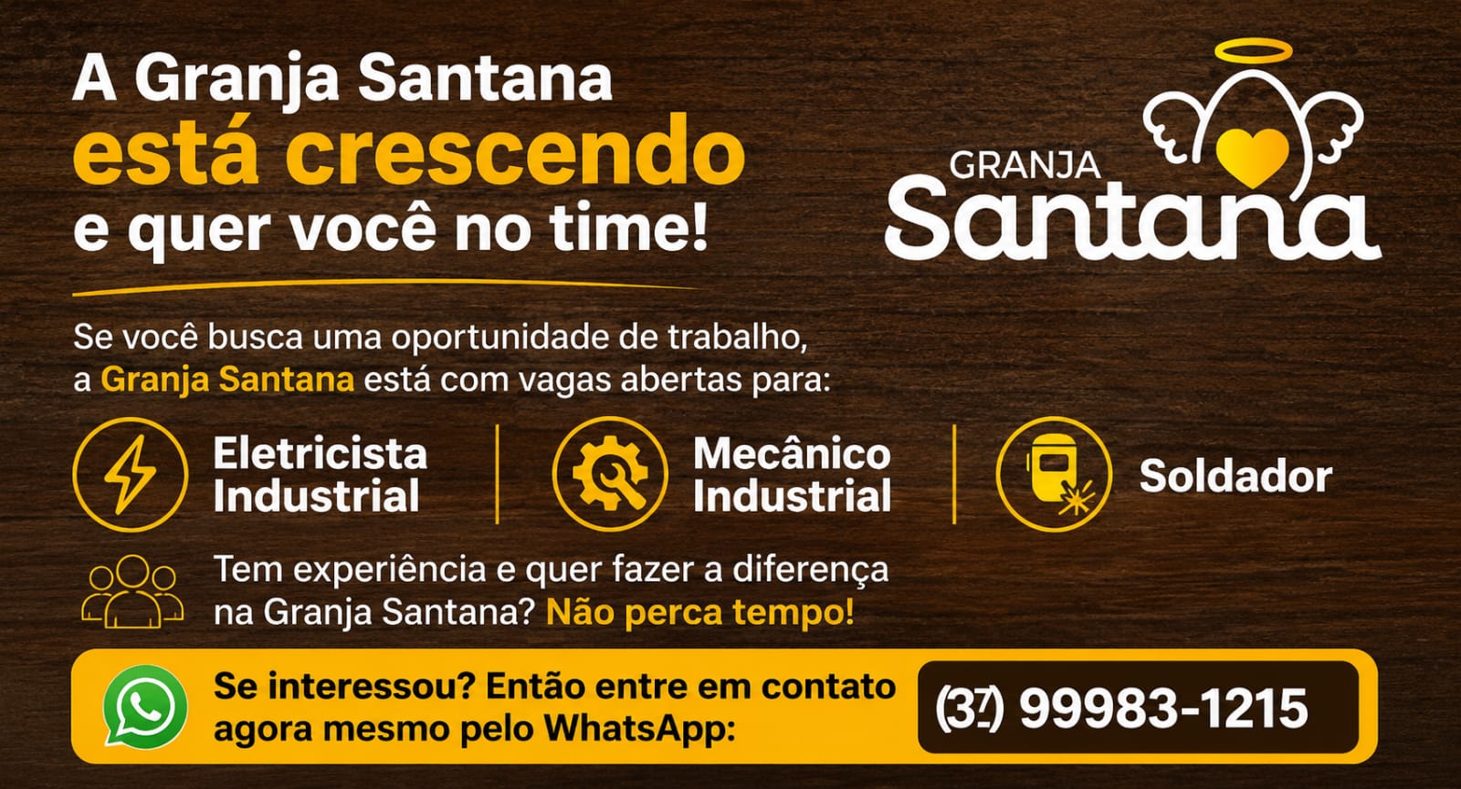 Slider OPORTUNIDADE DE EMPREGO EM ONÇA DE PITANGUI MG