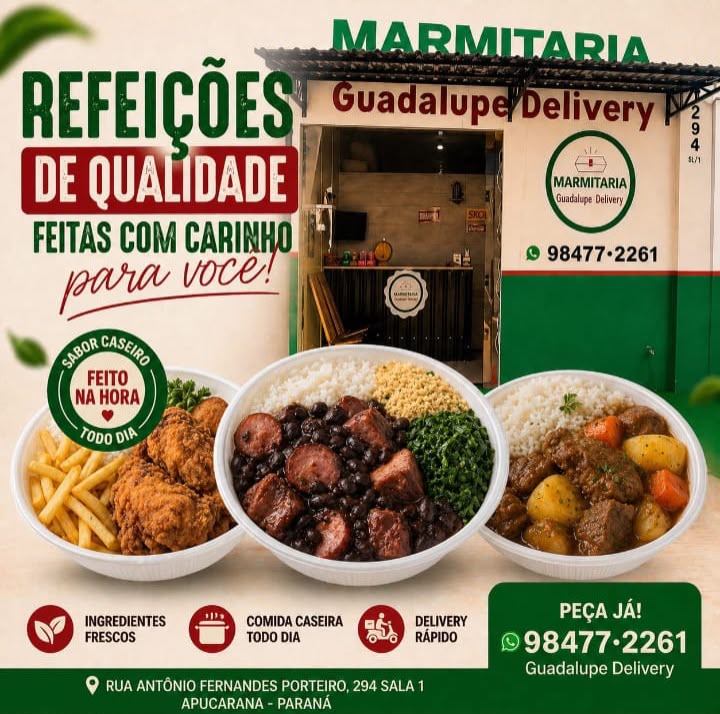 Publicidade Marmitaria Guadalupe